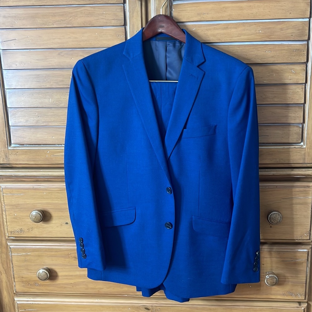 Blue Suit tuxe set with pants